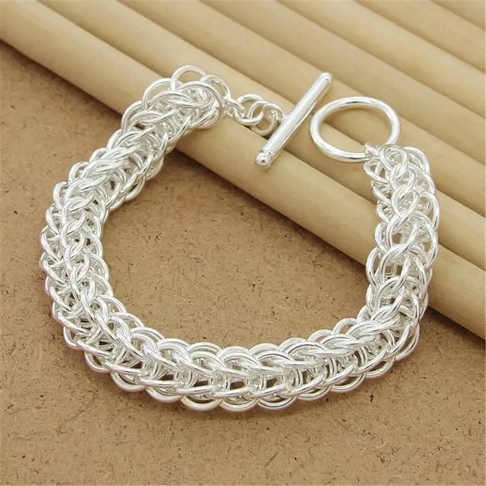 Classic 925 Sterling Silver Plated Bracelet - Picture 5 of 5
